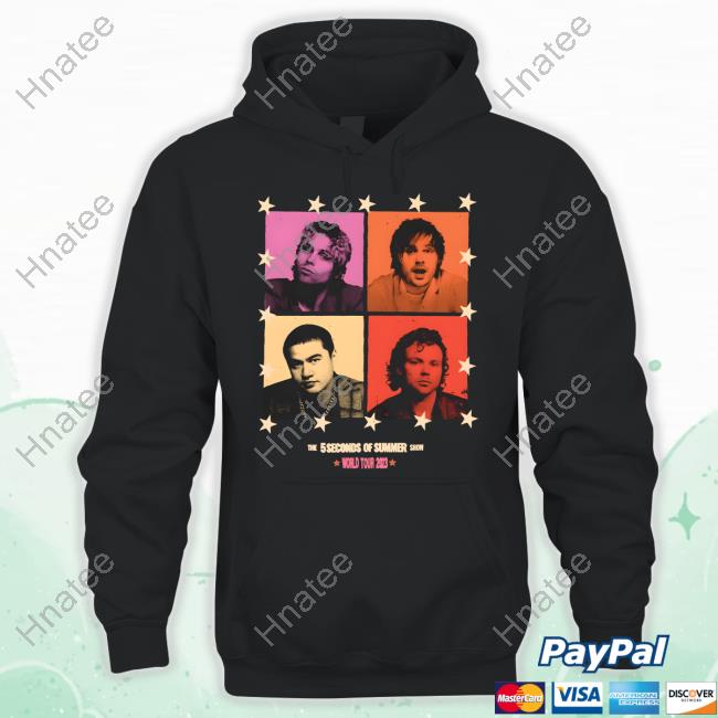 5 Seconds Of Summer Merch World Tour 2023 5Sos Black T Shirt