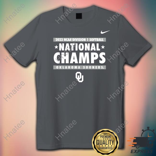 Official Oklahoma Sooners 2023 Ncaa Division Softball National Champions T-Shirt