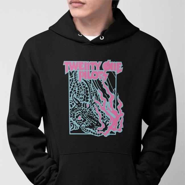 Twenty One Pilots Merch Trash Flames Band Hooded Sweatshirt