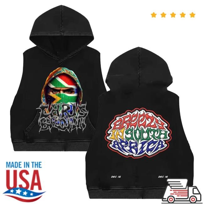 Chris Brown Store Merch Breezy in South Africa Cutoff Hoody