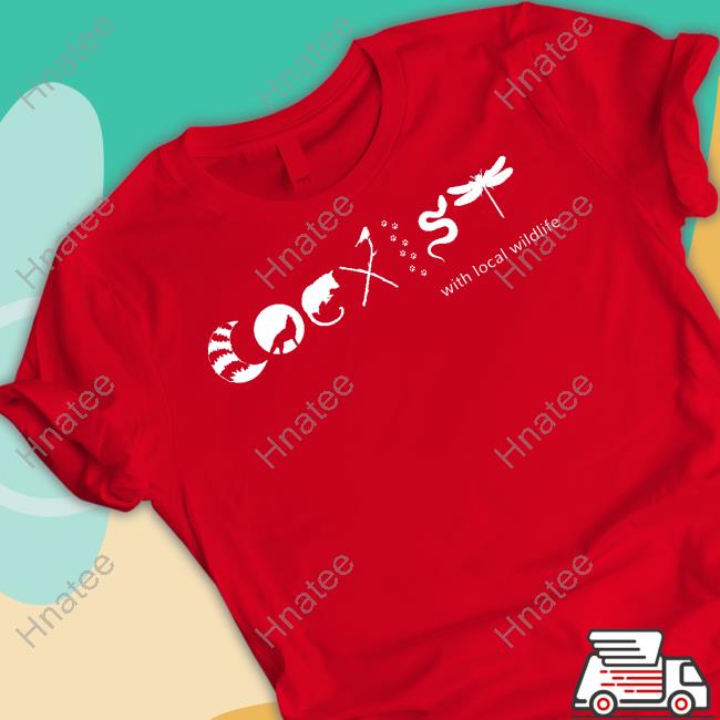 Official Nywolf Shop Coexist With Local Wildlife Sweatshirt Wolf Conservation Center