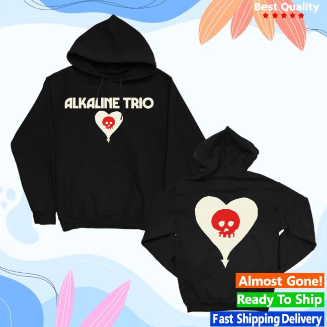 Official Alkaline Trio Merch Store Shop Alkaline Trio Bhe Logo Pullover Hoodie (Black)