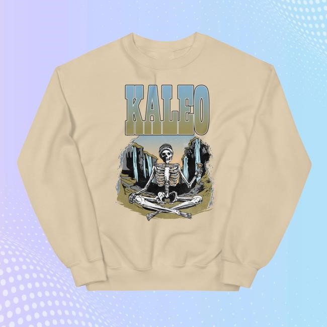 Kaleo Shop Merch Meditating Skeleton Hoodie