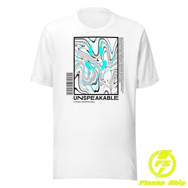 White Smiley Swirl New Tee – Unspeakable Merch Shop