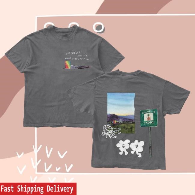 Coachella Merch Store Coachella Valley Watercolors T Shirt