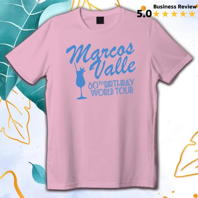 Official Marcos Valle 80Th Birthday World Tour T Shirt