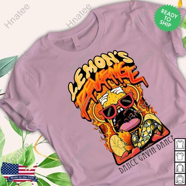 Official Dance Gavin Dance Merch Lemon's Revenge Gold Tee