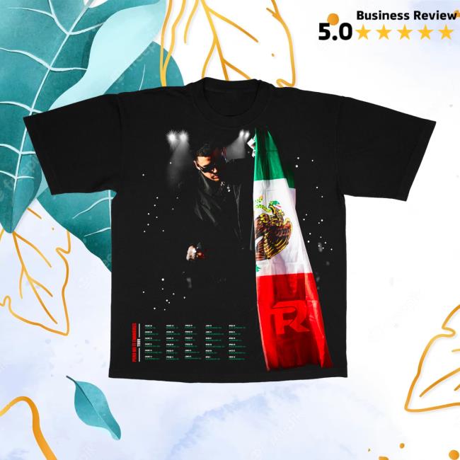 Mexican Flag - Black T Shirt