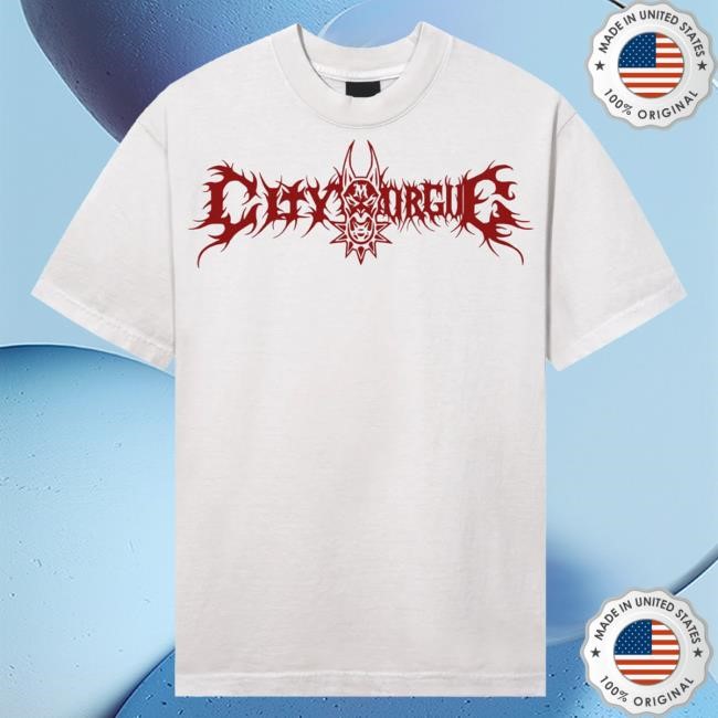 Official City Morgue Merch Revenge X City Morgue Metal Tour Attractive Shirt Cement/Red City Morgue Clothing