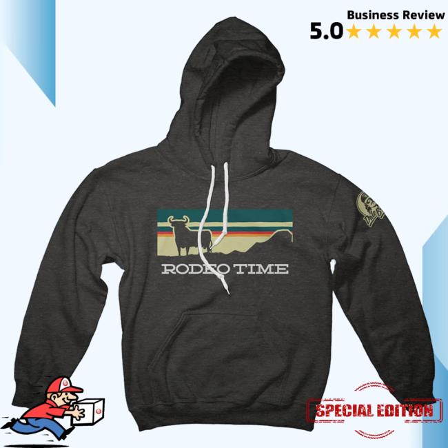 Official Rodeo Time Dale Brisby Merch Sunset Rodeo Time Crewneck Sweatshirt