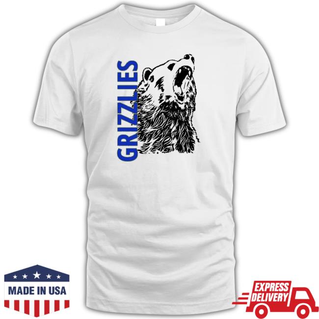 Distressed Grizzly Bear Sports Or Workout Design Memphis Grizzlies Shirts
