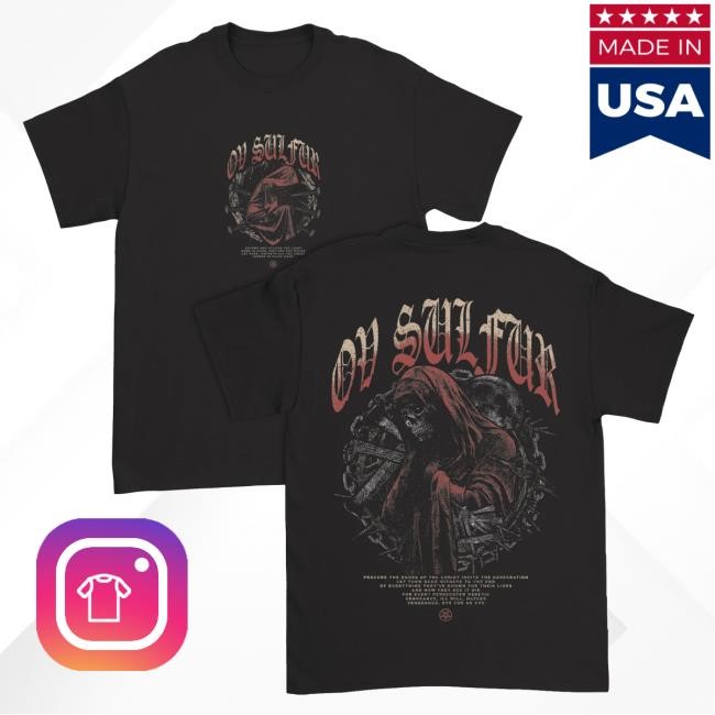 IndieMerchstore Ov Sulfur "Stained In Rot Skeleton" Tee Shirt