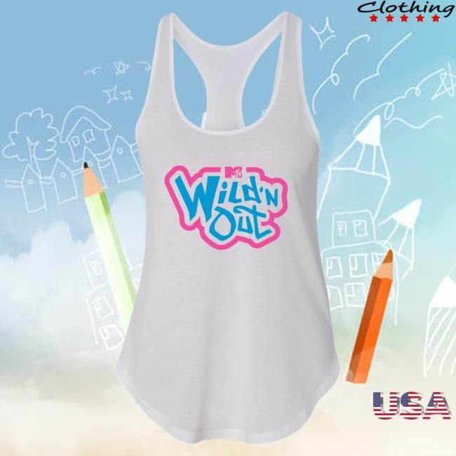 Official Paramount Merch Store Wild 'N Out Neon New School Women's Racerback Tank Attractive Shirt Paramount Clothing Shop