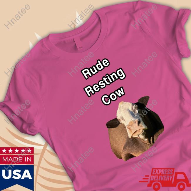 Undertime Slopper Merch Rude Resting Cow Crewneck Sweatshirt