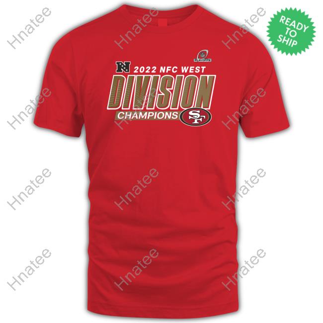 2022 NFC West Division Champions Shirt Red San Francisco 49ers Fanatics 2022 NFC West Division Champions Hoodie