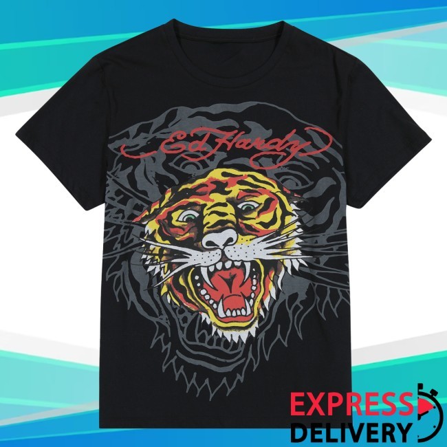 Layered Tiger T Shirt Ed Hardy Merch Shop