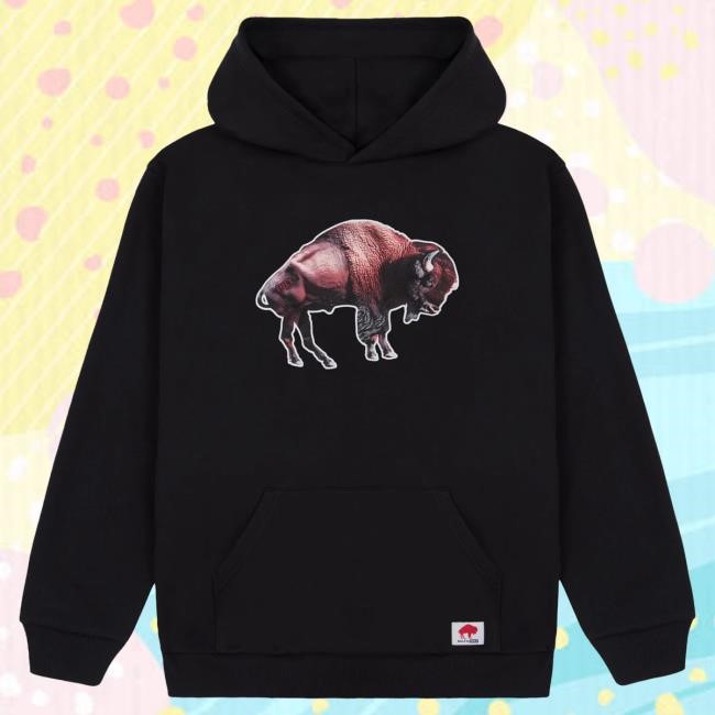 Official Golf Wang Merch Bills Cutout Hoody Black by Golf Wang x NFL