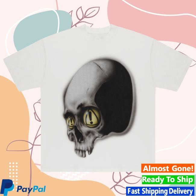 Official Yeat Merch Dangerous Summer Skull T Shirt (Vintage White)