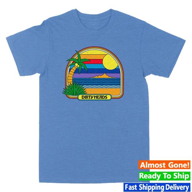 Retro Beach Blue New Shirt - Dirty Heads Store Merch | Dirtyheads Clothing Apparel