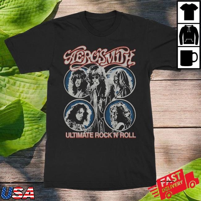 Official Aerosmith Merch Ultimate Rock N Roll Tshirt